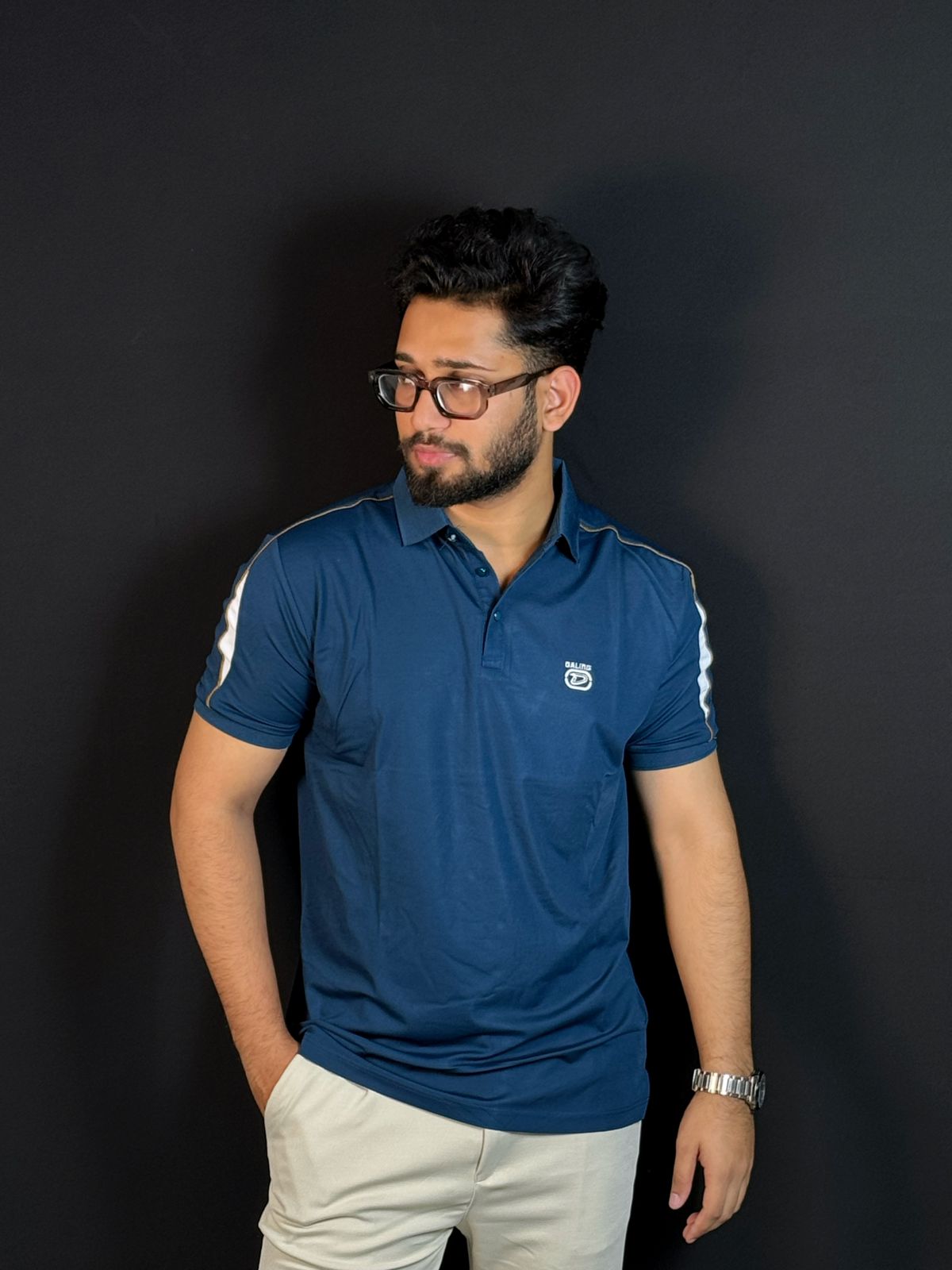 ব্লু কালার পোলো টি-শার্ট-D